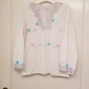 Mexican embroidered blouses, long sleeve